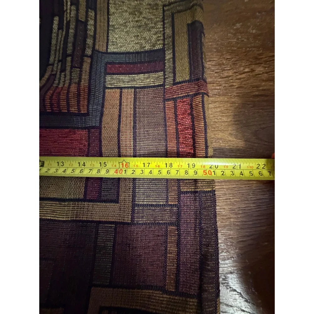 Siscovers Pillow Shams Set of 2 Brown Red Geometric Tapestry Southwest Boho 20x2